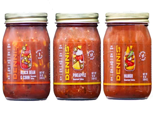 Miniatura 6 de Dennis' Gourmet - Salsa de frijoles negros y maíz totalmente natural Esta salsa fresca y abundante para restaurante es baja en azúcar, baja