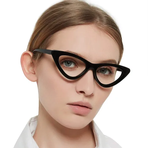 Miniatura 3 de MARE AZZURO Anteojos de lectura con bloqueo de luz azul para mujeres, ojo de gato, lectores de computadora 0 1.0 1.25 1.5 1.75 2.0 2.25 2.5 2.75 3.0