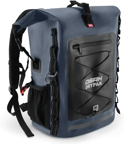 Miniatura 29 de OSAH DRYPAK Mochila impermeable Bolsa seca – Mochila de senderismo enrollable para viajes, kayak, canotaje, camping y pesca, Gris, Ocio