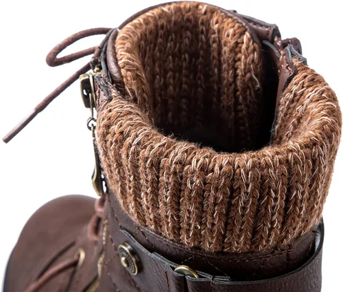 Miniatura 3 de GLOBALWIN - Botines al tobillo para mujer, botas a la moda estilo combate