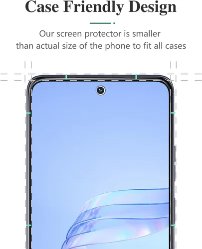 Miniatura 5 de Pokolan Paquete de 3 protectores de pantalla de privacidad para Motorola Moto G Power 5G 2025, película de vidrio templado privado anti espía