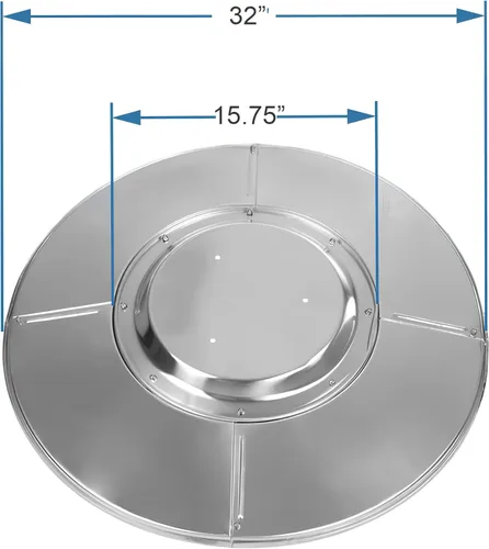 Miniatura 3 de Fire Sense 61956 - Piezas de repuesto para calentador de patio para exteriores, resistente a la intemperie, aluminio y polvo, rango de calor