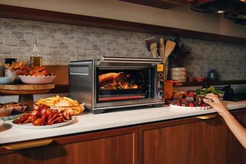 Miniatura 2 de Breville Smart Oven - Freidora de aire compacta, acero inoxidable cepillado
