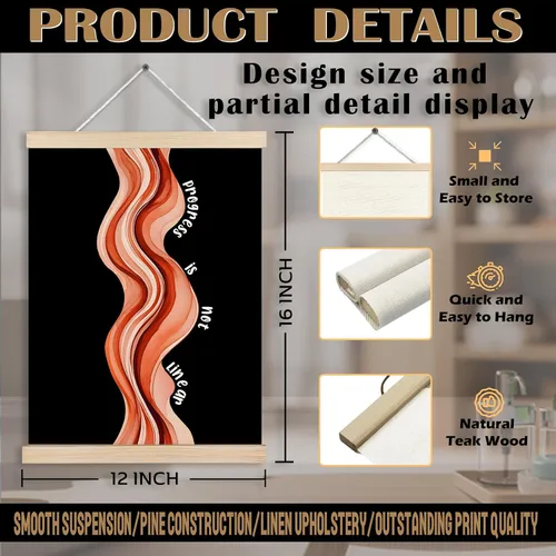 Miniatura 7 de Lienzo decorativo inspirador de salud mental para colgar pósteres, impresiones abstractas positivas para decoración de pared para terapia