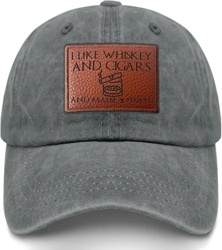 Miniatura 59 de Philysonic Funny Hat I Like Whisky and Cigars and Maybe 3 People Sombreros para Hombres Gorras de Béisbol Gorras Ajustables