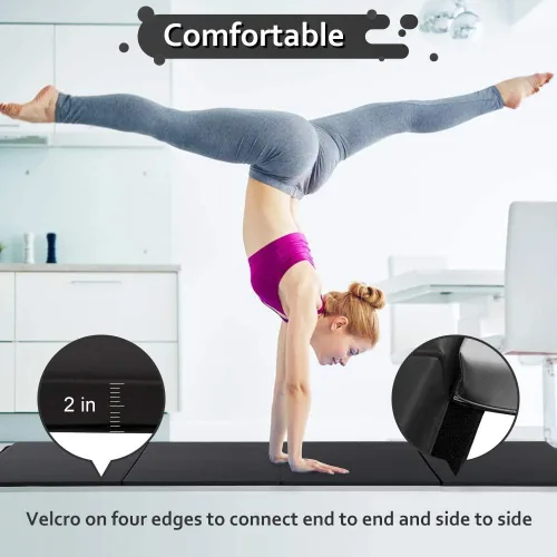 Miniatura 2 de Esterilla de gimnasia para gimnasia, alfombra de gimnasia, esterilla gruesa de yoga, esterilla para ejercicios aeróbicos, entrenamiento de fitness