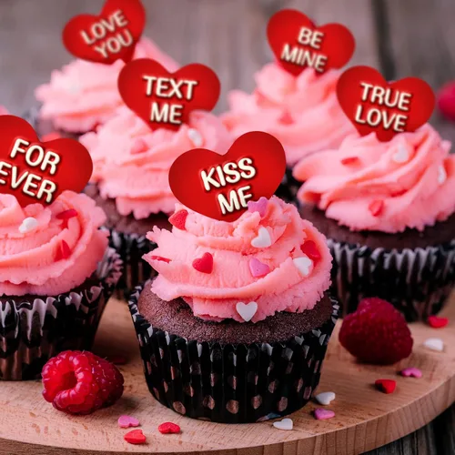 Miniatura 7 de Whaline 3 moldes de silicona 3D para el día de San Valentín, diseño de corazón de conversación, molde de silicona 3D Love You XOXO Letra Cupcake