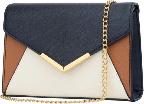 Miniatura 17 de KKXIU Bolso Clutch de Noche Tipo Sobre de Cuero Sintético Elegante para Mujer, Bolso Plegable para Fiesta, Boda, Graduación