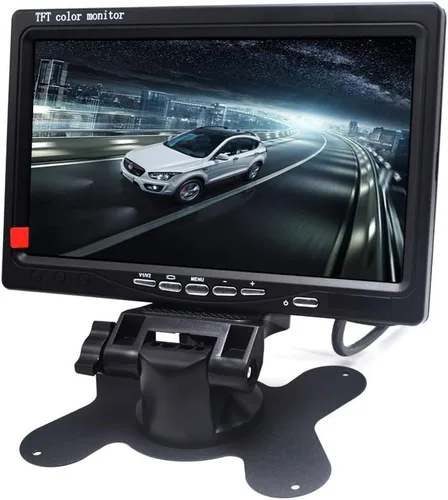 Padarsey Monitor LCD TFT con retroiluminación LED de 7 pulgadas para cámaras de visión trasera de automóvil, DVD de automóvil, cámara de vigilancia,