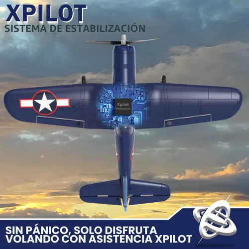 Miniatura 4 de LEAMBE Avión RC de 4 canales: avión acrobático listo para volar, fácil control para principiantes, avión F4U Corsair RC el mejor regalo para adultos