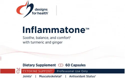 Miniatura 3 de Designs for Health Inflammatone - Suplementos de cúrcuma con enzimas proteolíticas, boswellia, quercetina y resveratrol (60 cápsulas)