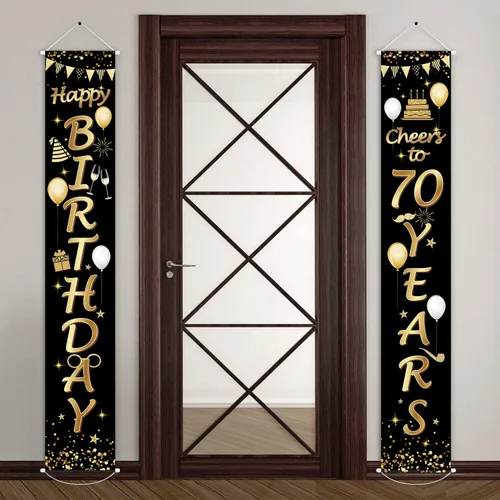 Miniatura 8 de Blulu 2 carteles decorativos de cumpleaños de 30 años para hombres y mujeres, suministros de decoración de fiesta de feliz cumpleaños de 30 años