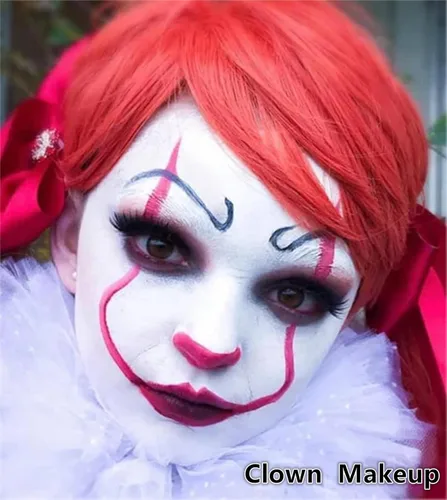 Miniatura 5 de Go Ho Pintura facial blanca de payaso lavable, a base de agua, pintura corporal blanca crema altamente pigmentada, suave, para Halloween, cosplay