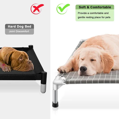 Miniatura 5 de Cama elevada para mascotas, cama para perros pequeños, cama elevada para perros pequeños para uso en interiores y exteriores para mascotas pequeñas