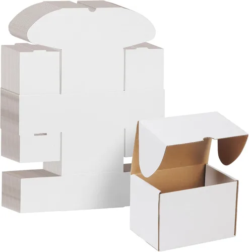 Miniatura 9 de WIFTREY Paquete de 40 cajas de envío pequeñas de 4.6 x 2.2 x 2.2 pulgadas para embalaje de pequeñas empresas, caja de correo de cartón corrugado