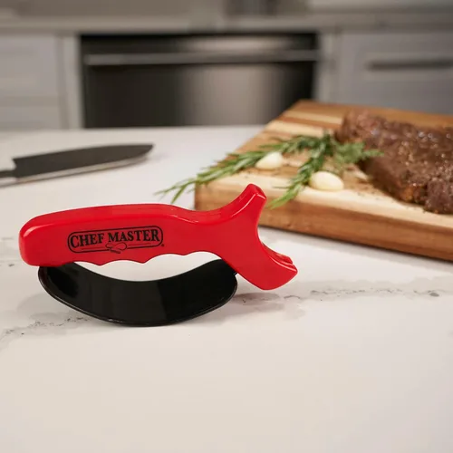 Miniatura 5 de Chef Master 90015 - Afilador de cuchillos de cocina de mano (paquete de 2) – Herramienta de grado profesional con cuchillas de carburo reversibles