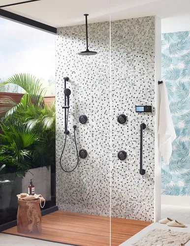 Miniatura 2 de Moen YG0824BL Arris barra de agarre de 24 pulgadas con diseño moderno, color negro mate Mate negro
