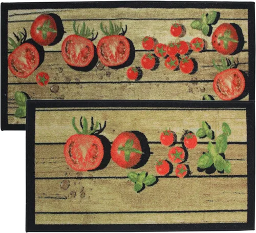 Miniatura 14 de Kashi Home Alfombra de cocina, alfombra de área impresa, piso duradero, tapete para puerta, alfombra antideslizante de granja, respaldo de látex