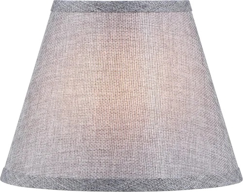 Miniatura 2 de Aspen Creative 56034 pantalla de lámpara Empire Uno en gris acero, 12.7 cm parte superior x 22.8 cm inferior x 17.8 cm altura inclinada, Slip UNO