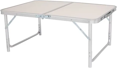 Miniatura 8 de Henf Mesa plegable de aluminio de 3 pies, mesa de campamento portátil, mesa plegable ligera con asa de transporte, altura ajustable para fiestas