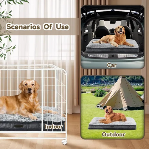 Miniatura 6 de Cama para perros medianos y pequeños, cama de lujo para perros de felpa, cómoda almohadilla para perrera, tapete para dormir para mascotas