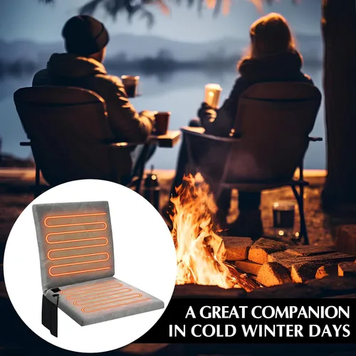 Miniatura 5 de Thyle Portable Heated Seat Cushion for Bleachers Foldable Heating Cushion 3 Mode Adjustable Heated Stadium Chair Bleacher Seat for Bleachers Indoor