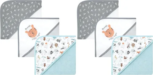 Miniatura 27 de Hudson Baby Toallas unisex con capucha de algodón para bebé, unicornio rosa, talla única