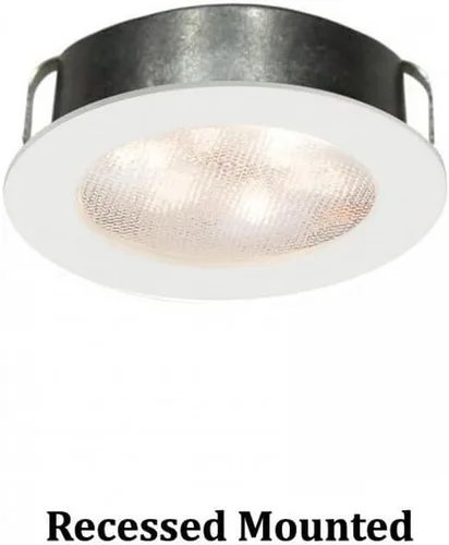Miniatura 9 de WAC Lighting HR-LED87-27-BN Luz LED de botón redonda blanca suave de 3000K, níquel cepillado