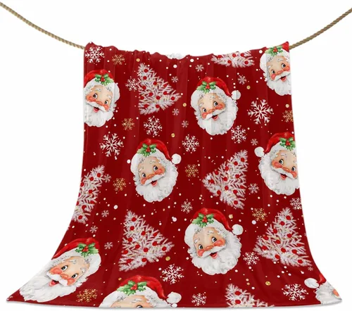 Miniatura 25 de Mantas de Tiro de Muñeco de Nieve de Navidad, Manta de Vellón Suave de Vacaciones de Invierno Decorativa para Hogar Sofá Sillón Silla Sala de Estar