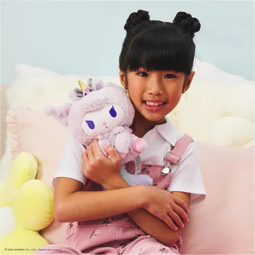 Miniatura 3 de GUND Sanrio Kuromi - Peluche de unicornio, animal de peluche prémium para edades de 1 año en adelante, morado, 6 pulgadas