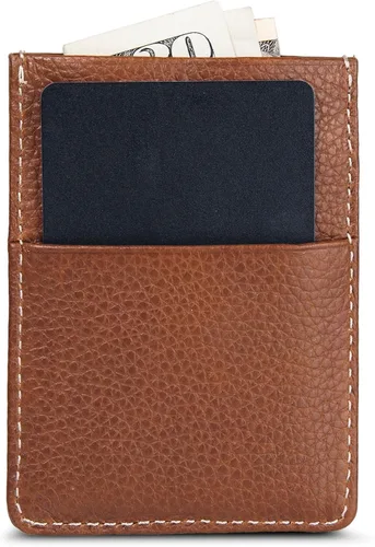 Miniatura 4 de Eddie Bauer Men's Rugged Leather Bifold Wallet Money Clip RFID Protection ID Window Genuine Leather EDC
