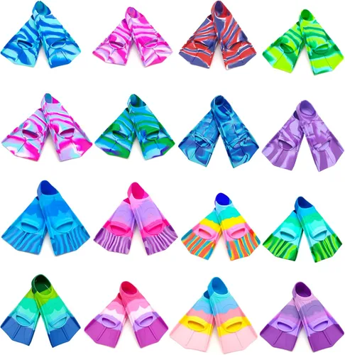 Miniatura 3 de Swimming Training Fins,Comfortable Silicone Flippers for Swimming and Diving,Size Suitable Kids Girls Boys Adult