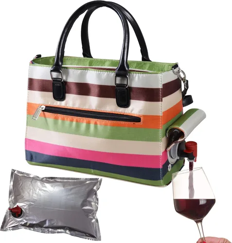 Miniatura 17 de Primeware – Bolsa aislante para bebidas con bolsa de 3 litros Almacenamiento térmico caliente y frío Dispensador portátil para vino, cócteles