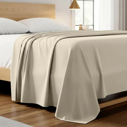 Miniatura 35 de Mellanni Sábana plana tamaño California King – Ropa de cama de la Colección Icónica – Lujo de hotel, extra suave, refrescante, resistente a las 1455