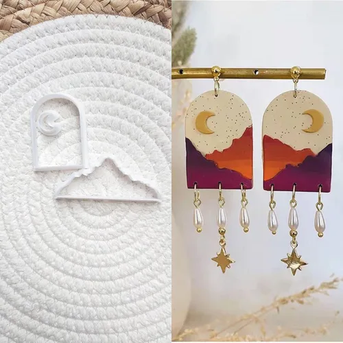Miniatura 9 de Cortadores de arcilla polimérica para la fabricación de aretes Suministros Arcilla polimérica para la fabricación de joyas