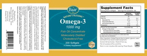 Miniatura 2 de Omega 3 1000mg 200 cápsulas blandas
