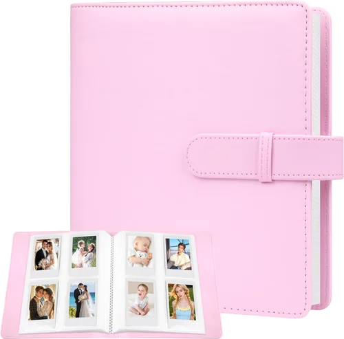 Miniatura 13 de Álbum de fotos de piel sintética de 320 bolsillos para Fujifilm Instax Mini, fotos Polariod de 2 x 3 pulgadas, libro de fotos con caja de regalo