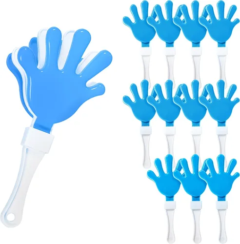 Miniatura 11 de Windy City Novelties Paquete de 12 mini pinzas de mano de 7 pulgadas, ruidosos de plástico para juegos deportivos, rallyes de pep, portones traseros