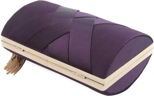 Miniatura 6 de Elegante bolso de mano con colgante de borla para mujer, bolso de mano de seda para novia, boda, baile de graduación, fiesta nocturna