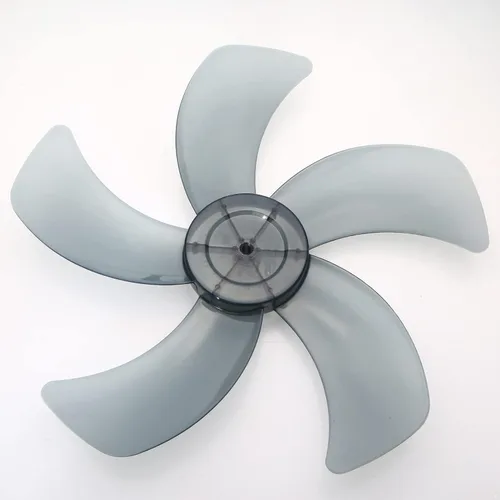 Miniatura 3 de Hoja de ventilador silenciosa de plástico universal con cubierta de tuerca de repuesto para ventilador de pie ventilador de mesa gris #3 10 pulgadas