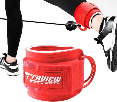 Miniatura 11 de TAVIEW Ankle Straps Cable Machine Attachment for Gym - Cable Kickback Ankle Straps - Padded Ankle Cuffs for Glute Kickbacks and Leg Workouts Azul-Par