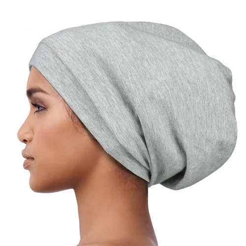 Miniatura 100 de Alnorm - Gorro con forro de satén y suave banda elástica para hombres y mujeres, talla única Se ajusta a la mayoría