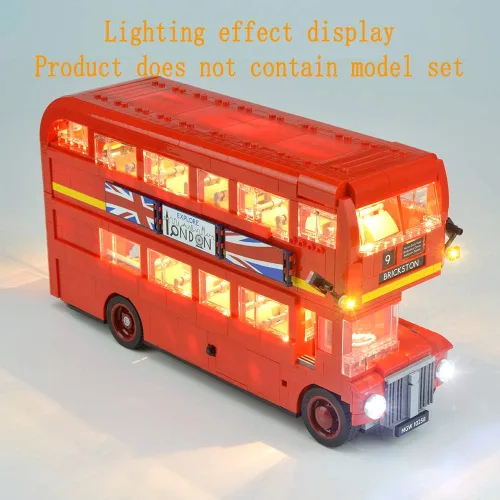 Miniatura 4 de GEAMENT Versión actualizada 10258 Kit de luces para Creator Expert London Bus compatible con el modelo de bloques de construcción Lego 10258