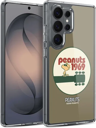 Miniatura 245 de Head Case Designs Funda de gel Woodstock 50th con licencia oficial de Peanuts Snoopy Guitar 1969 [protección de grado militar] compatible