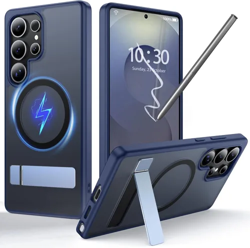 Miniatura 21 de [NO.1 - Funda magnética para Samsung Galaxy S21 con MagSafe [prueba de caídas de grado militar] [mate translúcido] [antihuellas] parachoques