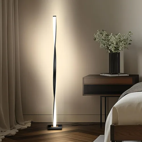 Miniatura 7 de Helix LED Lámpara de Suelo - Regulable estilo Urbano Contemporáneo Lámpara de Luz Moderna - Lámpara de pie alto con diseño decorativo - para Salón