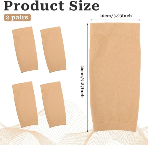 Miniatura 2 de 2 pares de fundas para tatuajes de antebrazo para mujeres y hombres (nudo, 7.9 x 3.9 pulgadas)