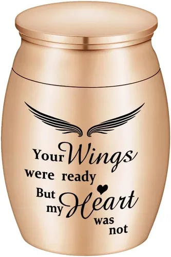 Miniatura 12 de Dletay Urnas pequeñas para cenizas humanas, recuerdo de 1.6 pulgadas, de acero inoxidable, mini urna conmemorativa de mariposa para mujeres y hombres