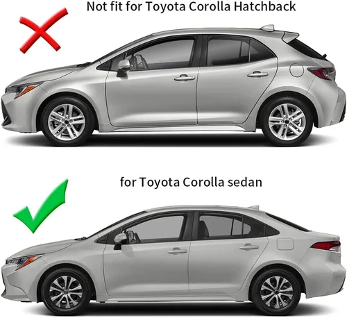 Miniatura 2 de Para Toyota Corolla 2020 2021 2022 2023 2024 2025 Rejilla de ventilación para ventana lateral trasera, cubre rejilla decorativa, persianas