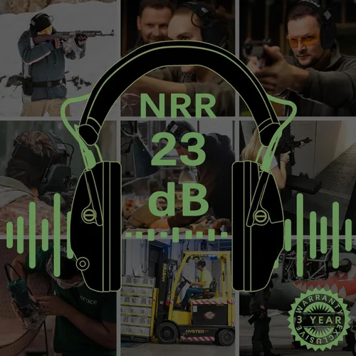 Miniatura 5 de PROHEAR Protección auditiva electrónica para tiro con amplificación de sonido 4X, orejeras de protección auditiva para campo de tiro, auriculares